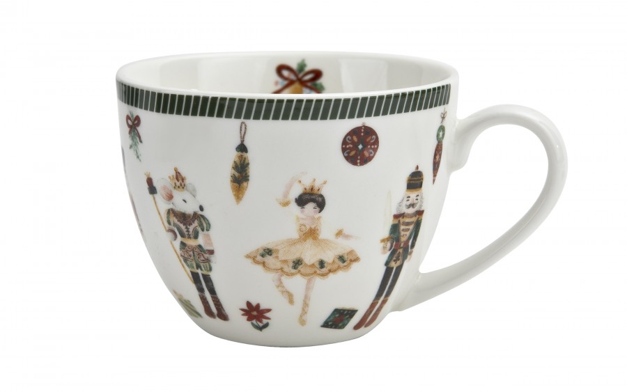 Komplet 2 filiżanek 270 ml + spodki Christmas Nutcracker