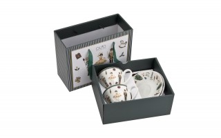 Komplet 2 filiżanek 270 ml + spodki Christmas Nutcracker