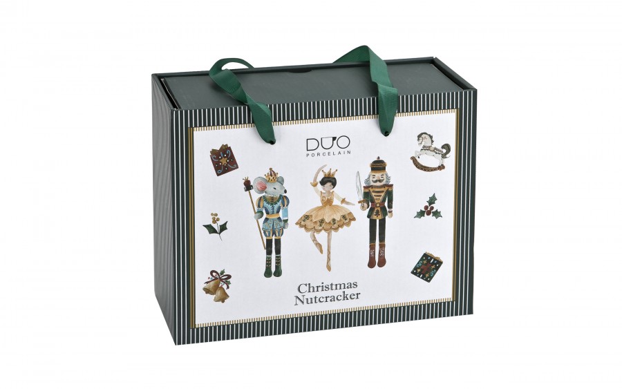 Komplet 2 filiżanek 270 ml + spodki Christmas Nutcracker