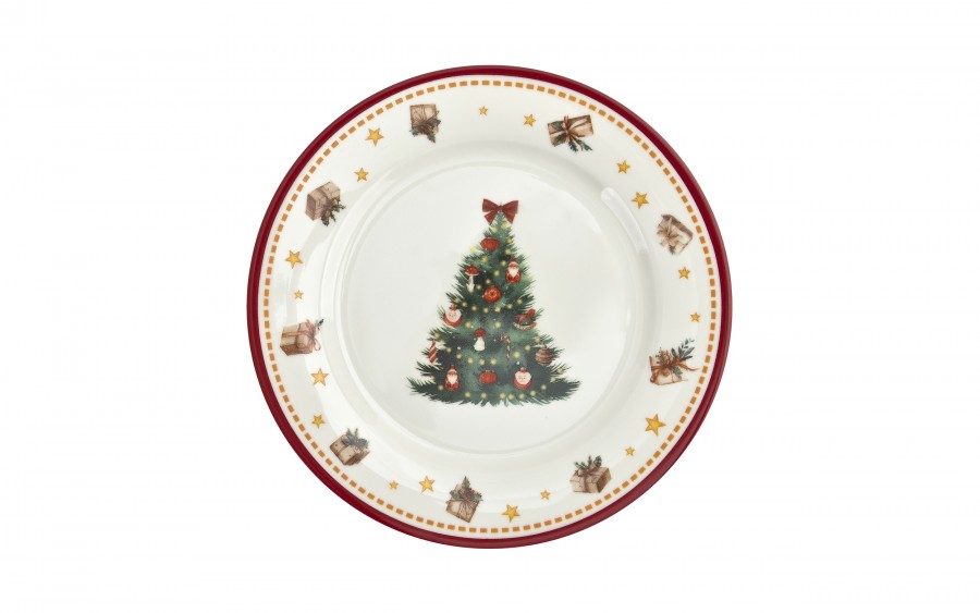 Komplet 2 talerzy deserowych 19 cm Christmas Tree 3