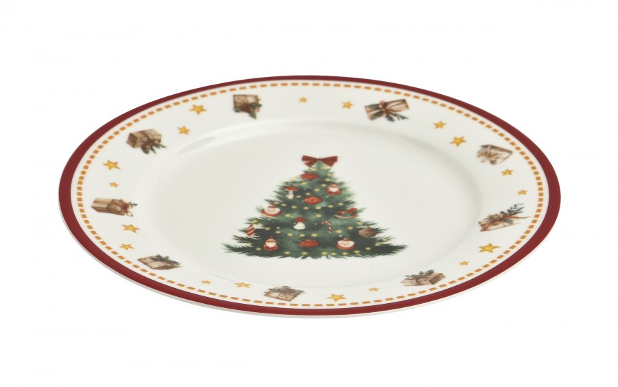 Komplet 2 talerzy deserowych 19 cm Christmas Tree 3