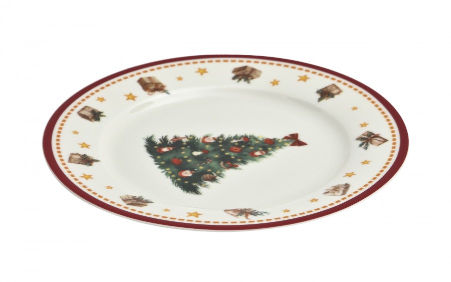 Komplet 2 talerzy deserowych 19 cm Christmas Tree 3