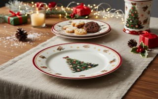 Talerz płytki 27 cm Christmas Tree 3