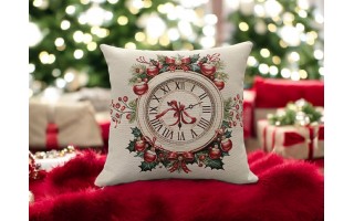 Poszewka dekoracyjna 45x45 cm Zegar Gobelinowa Premium