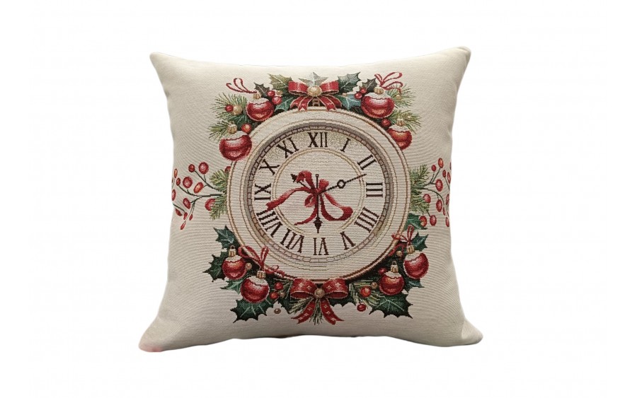 Poszewka dekoracyjna 45x45 cm Zegar Gobelinowa Premium