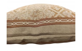 Poszewka dekoracyjna 45x45 cm Złoty ornament Gobelinowa Premium