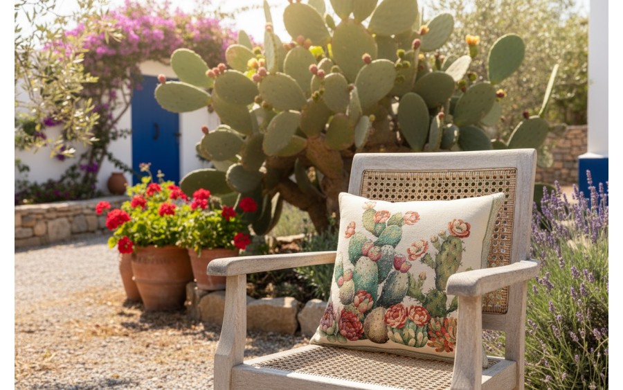 Poszewka dekoracyjna 45x45 cm Opuncja Gobelinowa Premium