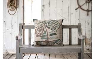 Poszewka dekoracyjna 45x45 cm Statek