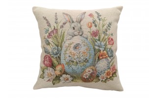 Poszewka dekoracyjna 45x45 cm Jajko z królikiem