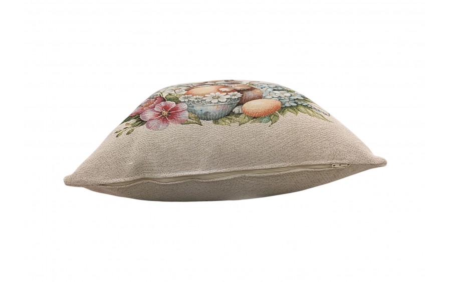 Poszewka dekoracyjna 45x45 cm Królik z jajkiem