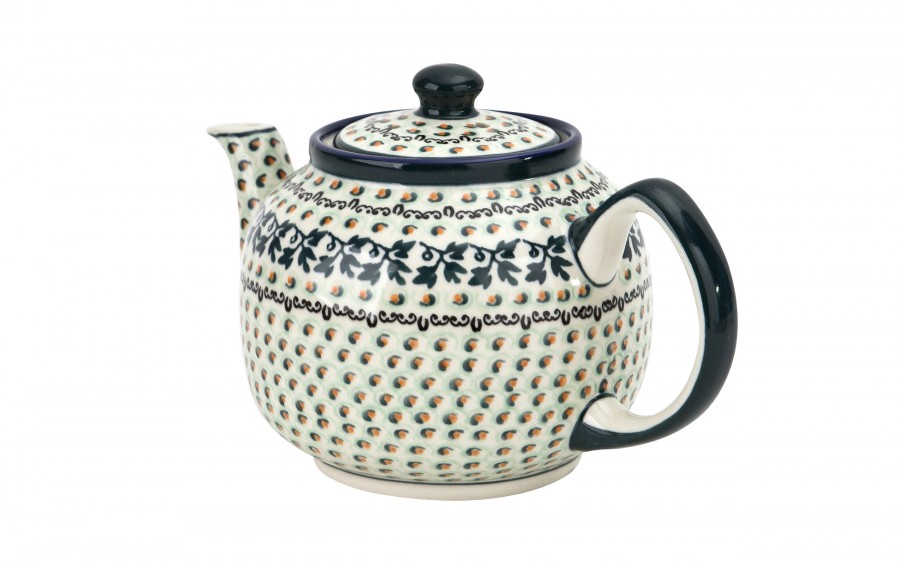 Czajnik ceramiczny 1 L Bolesławiec Dekor 1165A
