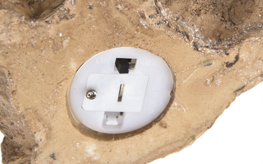 Figurka świąteczna Miś z bębenkiem Led 15 cm