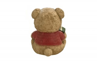 Figurka świąteczna Miś z prezentem Led 29 cm