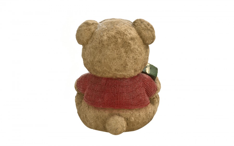 Figurka świąteczna Miś z prezentem Led 29 cm