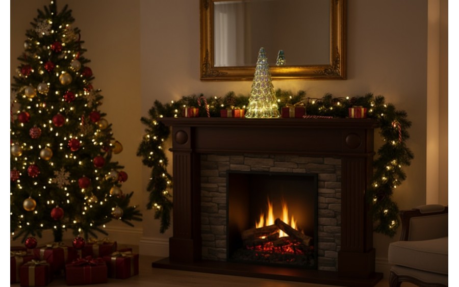 Choinka szklana Led 40 cm