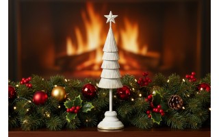 Figurka świąteczna Choinka metalowa 47,5 cm RF0054