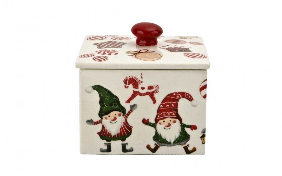 Pojemnik ceramiczny 15x15 cm Skrzaty