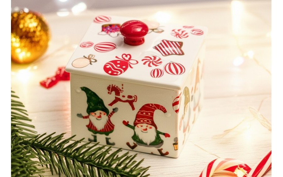 Pojemnik ceramiczny 15x15 cm Skrzaty