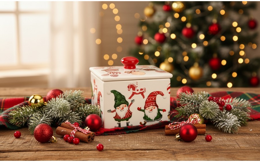 Pojemnik ceramiczny 15x15 cm Skrzaty