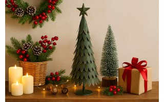 Choinka metalowa zielona 47cm AP171445