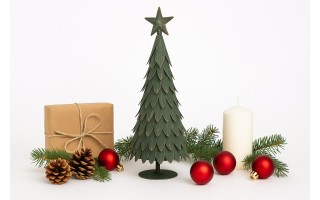 Choinka metalowa zielona 57cm AP171443