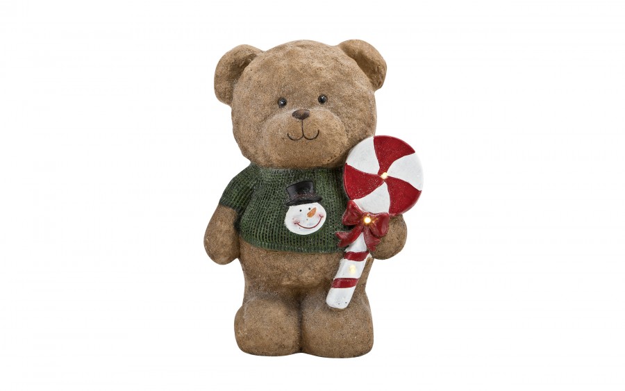 Figurka Miś z Lizakiem LED 36cm RF0529