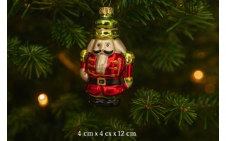 Bombka szklana Żołnierzyk 12 cm