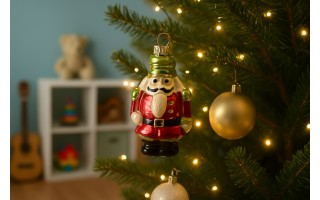 Bombka szklana Żołnierzyk 12 cm