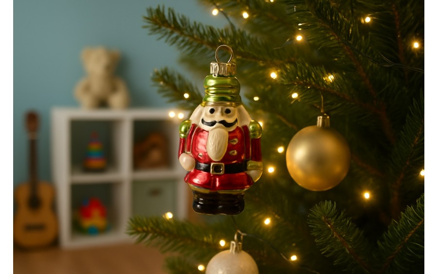 Bombka szklana Żołnierzyk 12 cm