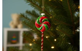 Bombka szklana Lizak 14,6 cm