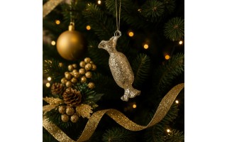 Bombka szklana cukierek 9cm RF0733