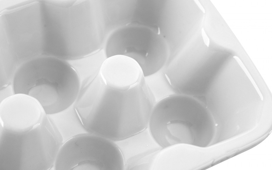 BASIC Talerz na jajka (6szt) 16,8x11,5x5 cm