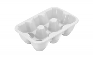 BASIC Talerz na jajka (6szt) 16,8x11,5x5 cm