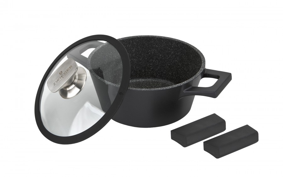 Garnek z pokrywką 20 cm Black Stone