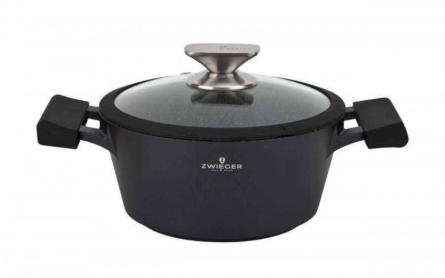 Garnek z pokrywką 20 cm Black Stone