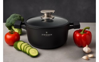 Garnek z pokrywką 20 cm Black Stone