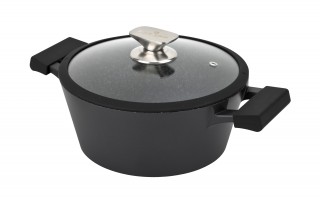 Garnek z pokrywką 24cm Black Stone