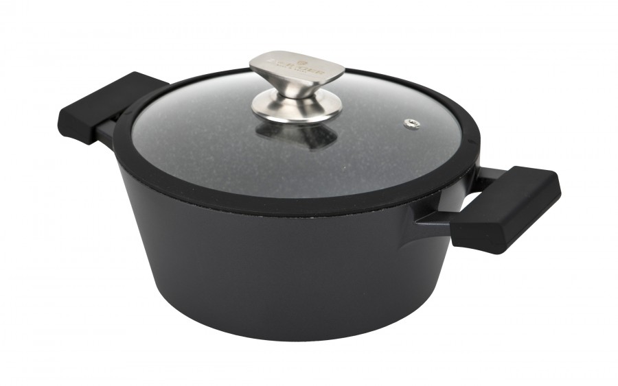 Garnek z pokrywką 24cm Black Stone