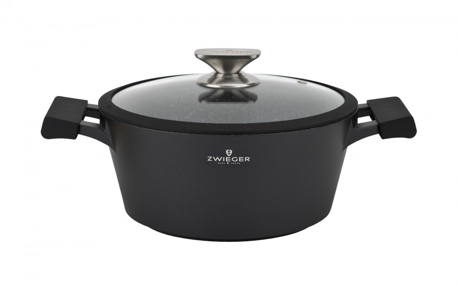 Garnek z pokrywką 24cm Black Stone