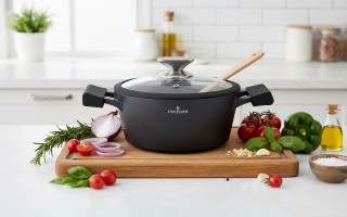 Garnek z pokrywką 28cm Black Stone