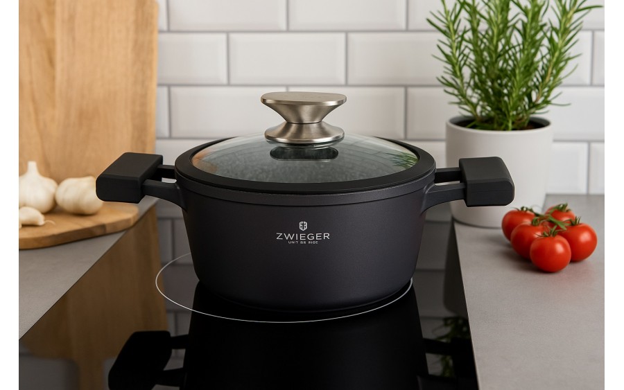 Garnek z pokrywką 28cm Black Stone