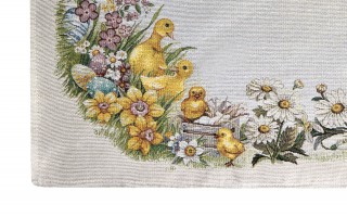 Obrus świąteczny 96x100 cm Lima 058 Pisklątka