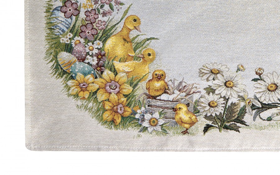 Obrus świąteczny 96x100 cm Lima 058 Pisklątka