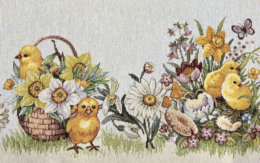 Obrus świąteczny 96x100 cm Lima 058 Pisklątka