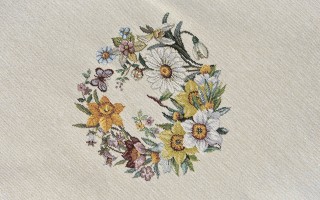 Obrus świąteczny 96x100 cm Lima 058 Pisklątka