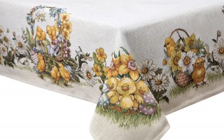 Obrus świąteczny 96x100 cm Lima 058 Pisklątka