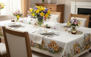 Obrus świąteczny 96x100 cm Lima 058 Pisklątka