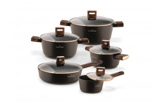 Komplet garnków 10 el. Starlet Brown