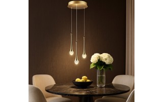 Lampa DALMA 3 ROUND Gold