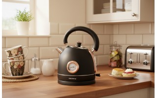 Czajnik elektryczny z termometrem 1,8 L czarny KB-7905